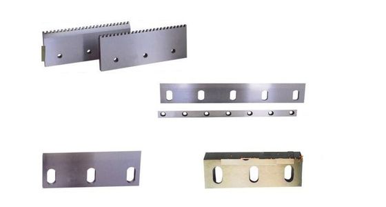 주문 금속 가위 잎 D2 경도 60 파편 잎 DC53 물자를 갈가리 찢는 타이어 online manufacture